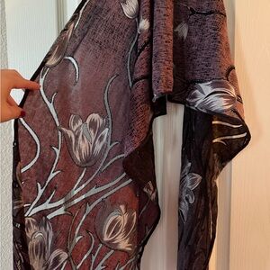 Floral Patterned Scarf
